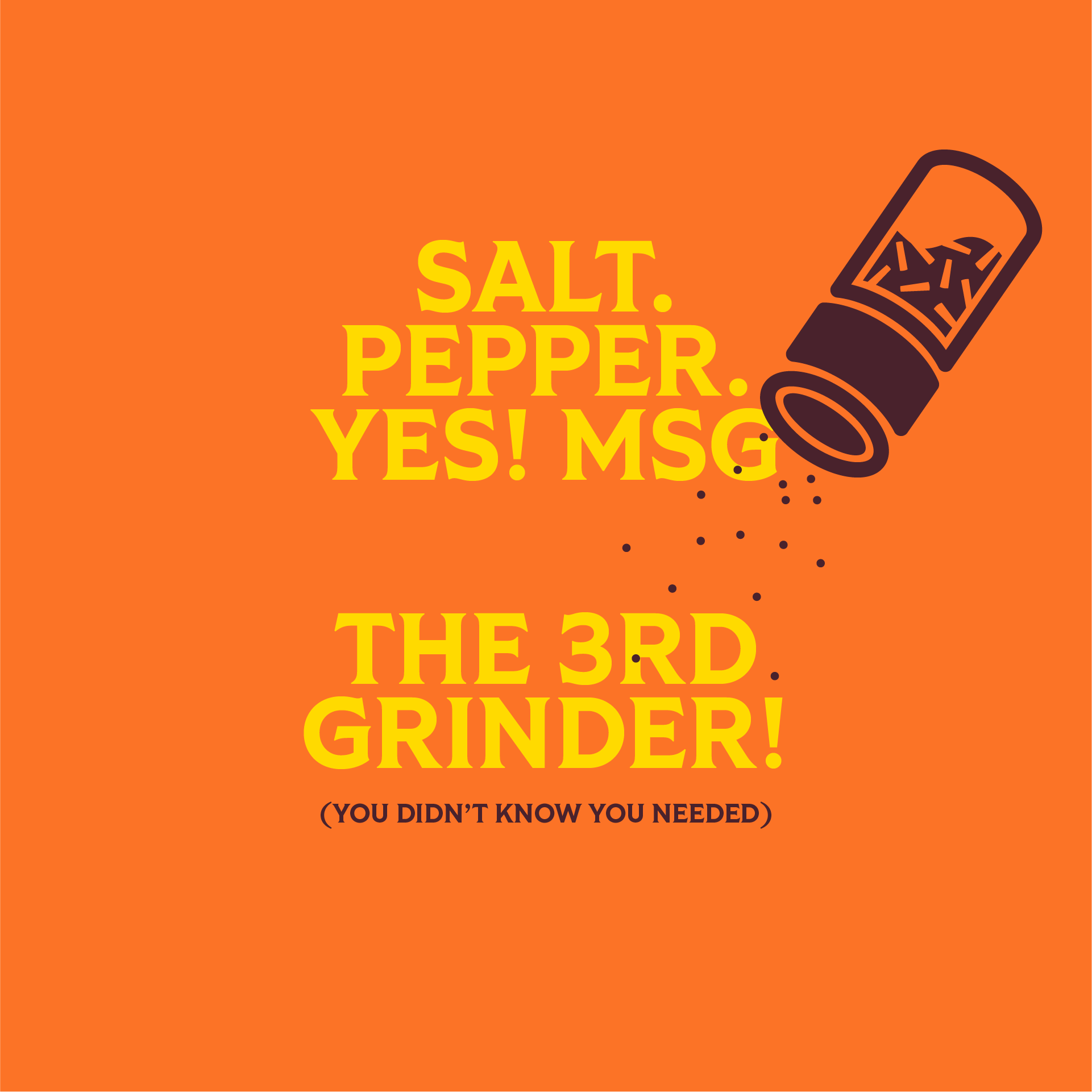 YES! MSG 2x Grinders + 2x Refills